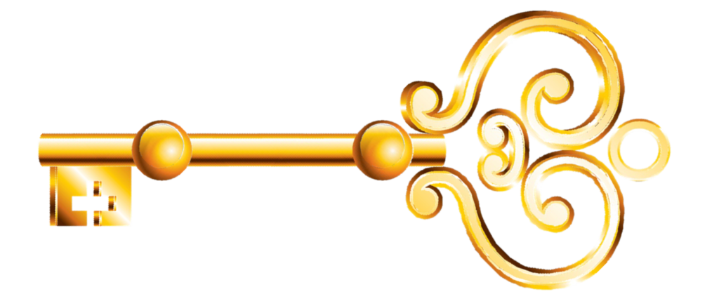 Antique-style Golden Key